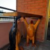 Arrimo madera artesanal Pueblito Los Dominicos