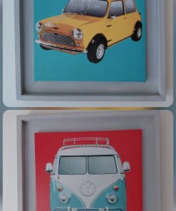 Par cuadros autos vintage