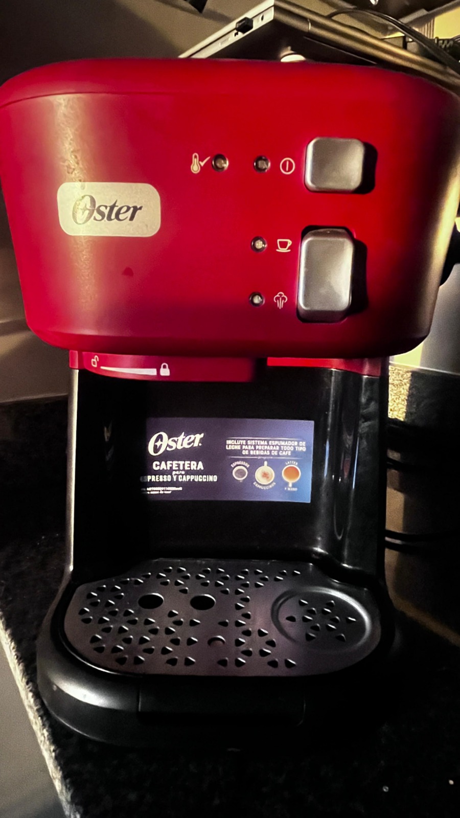 Cafetera Para Espresso Oster Rojo