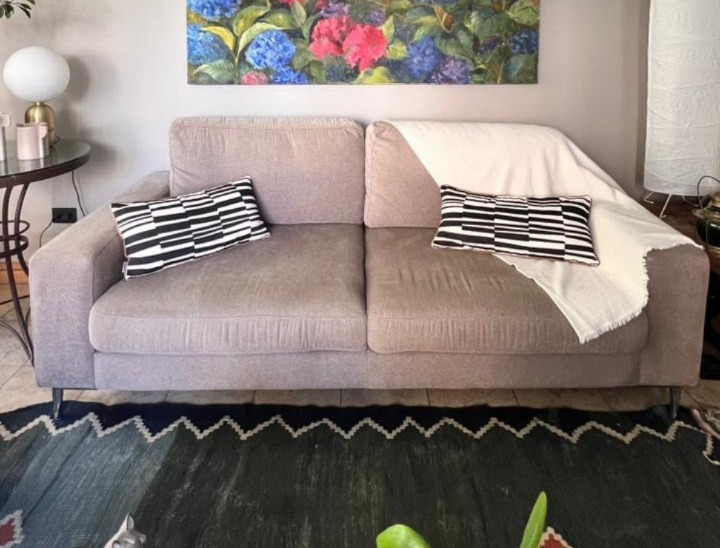 Sofá 3 cuerpos Antalya Tela Rosen beige
