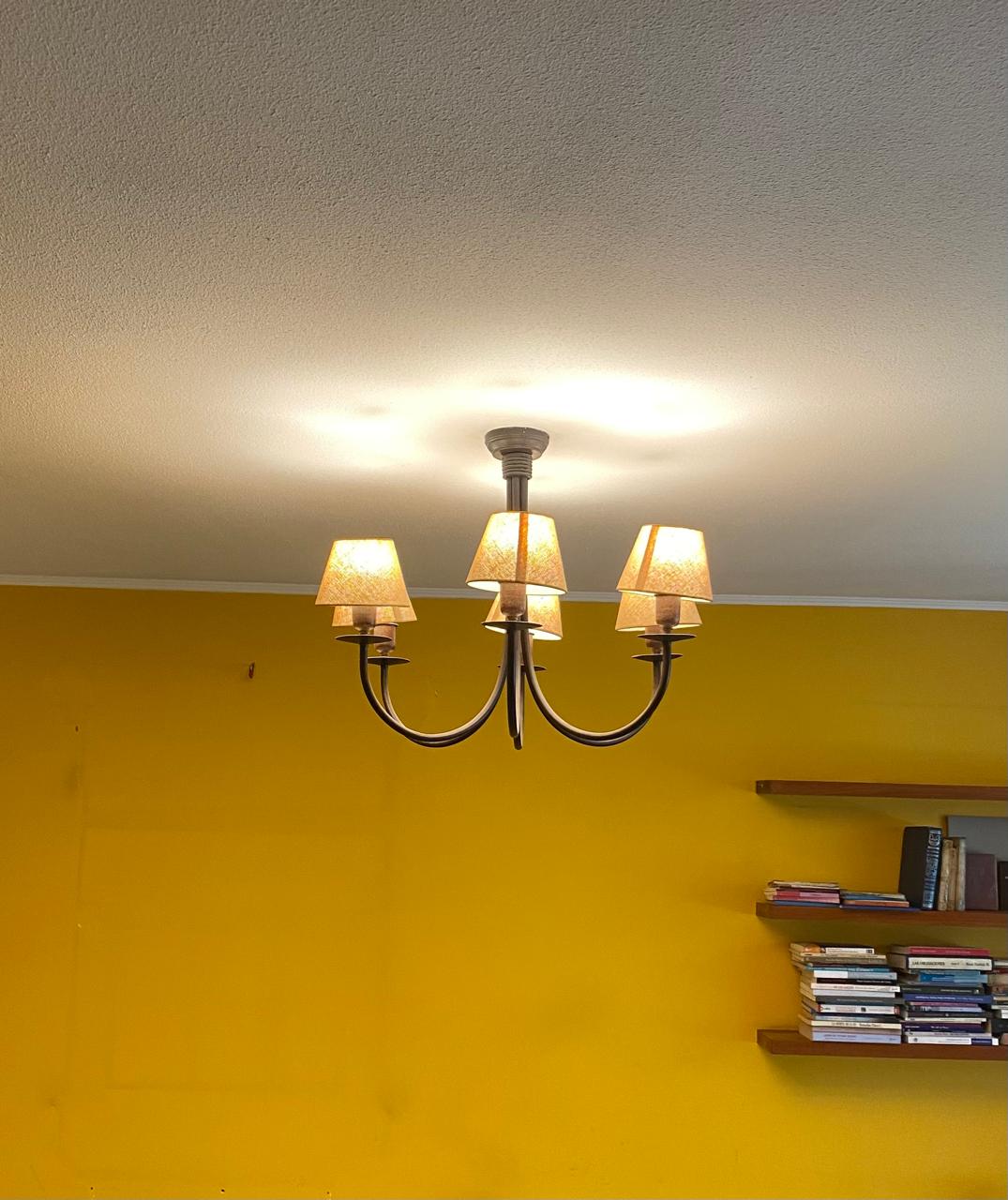 Lámpara de techo etrusca 6 luces