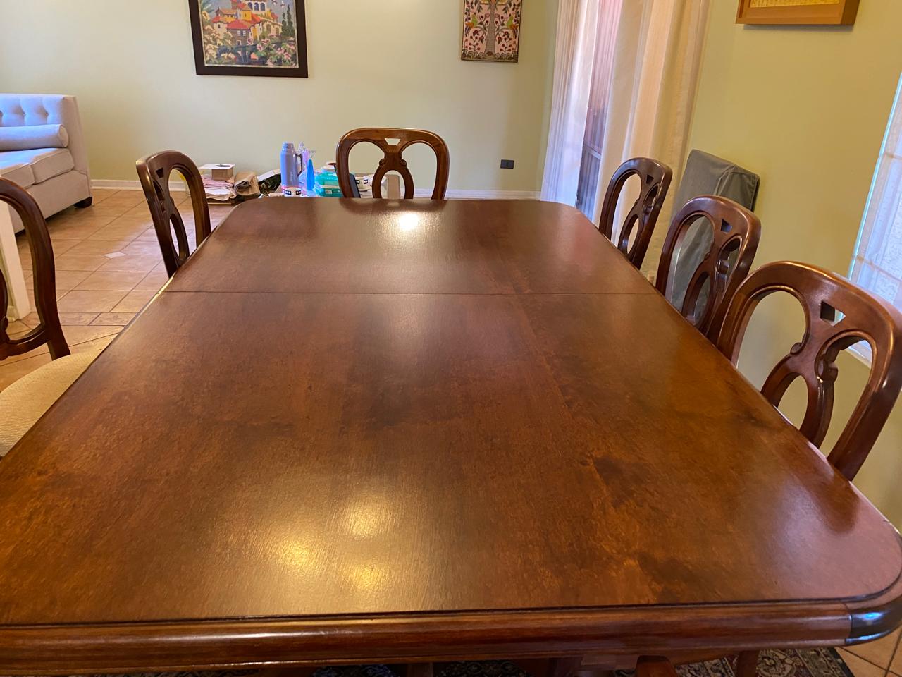 Juego de comedor extensible Hepplewhite con 8 sillas - Imagen 7