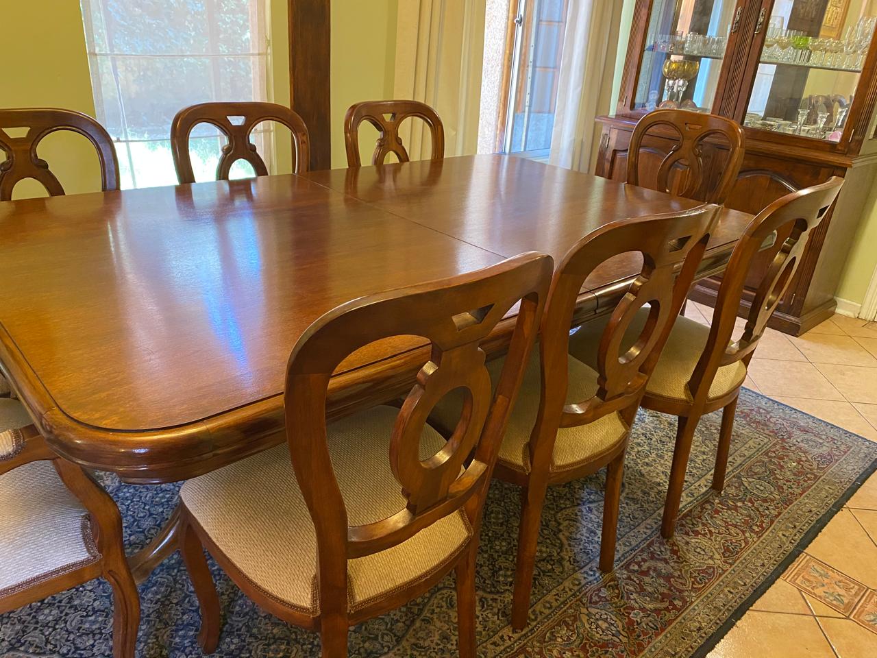 Juego de comedor extensible Hepplewhite con 8 sillas - Imagen 8