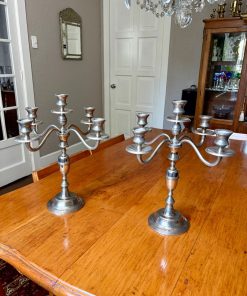 Par de candelabros de plaque