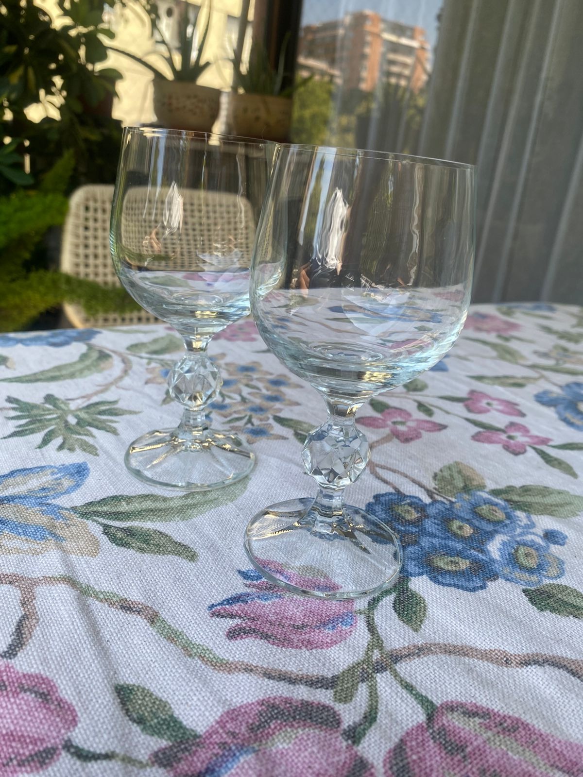 Par de copas cristal Bohemia Noblesse