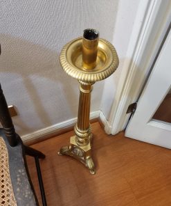 Candelabro de pie bronce
