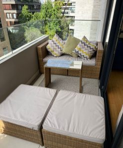 Juego de terraza modular 5 piezas pipa Just Home Collection