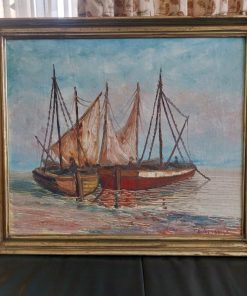 Cuadro barco de Elias Mella Troncoso