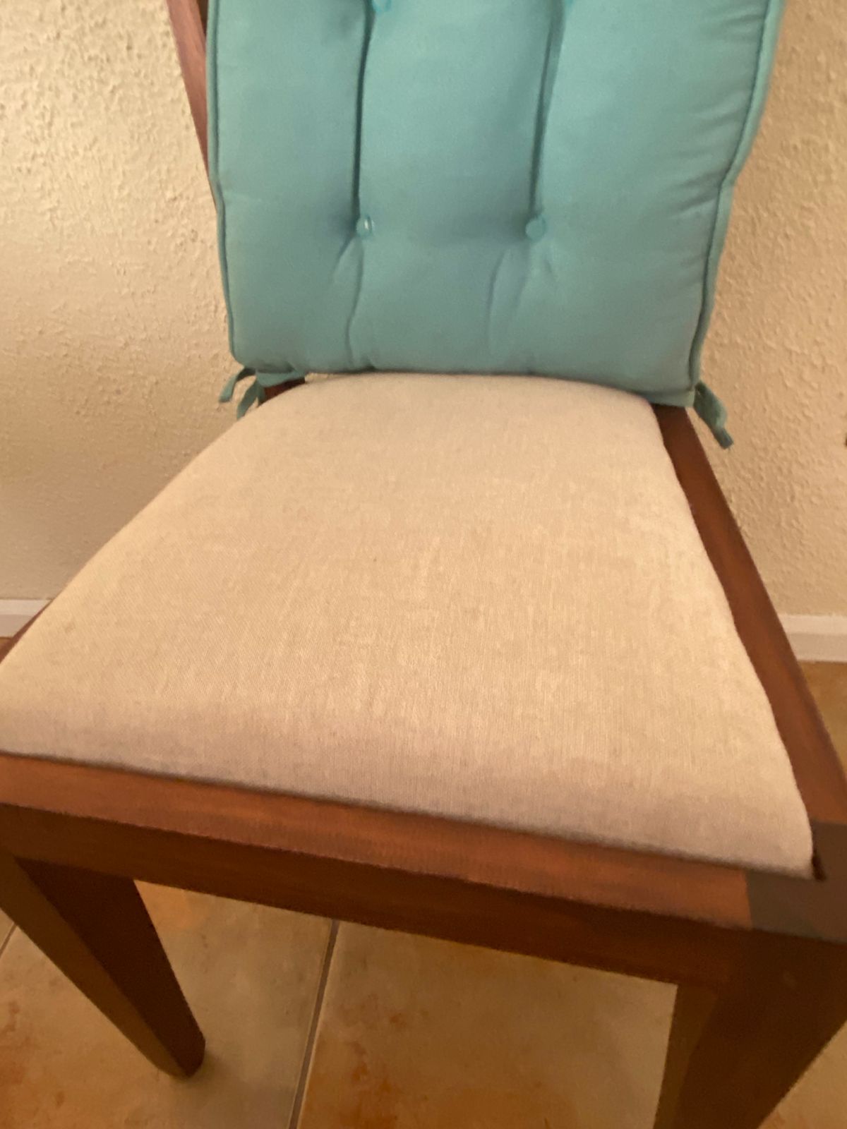Juego de comedor Roble macizo con 8 sillas cruzadas - Imagen 2