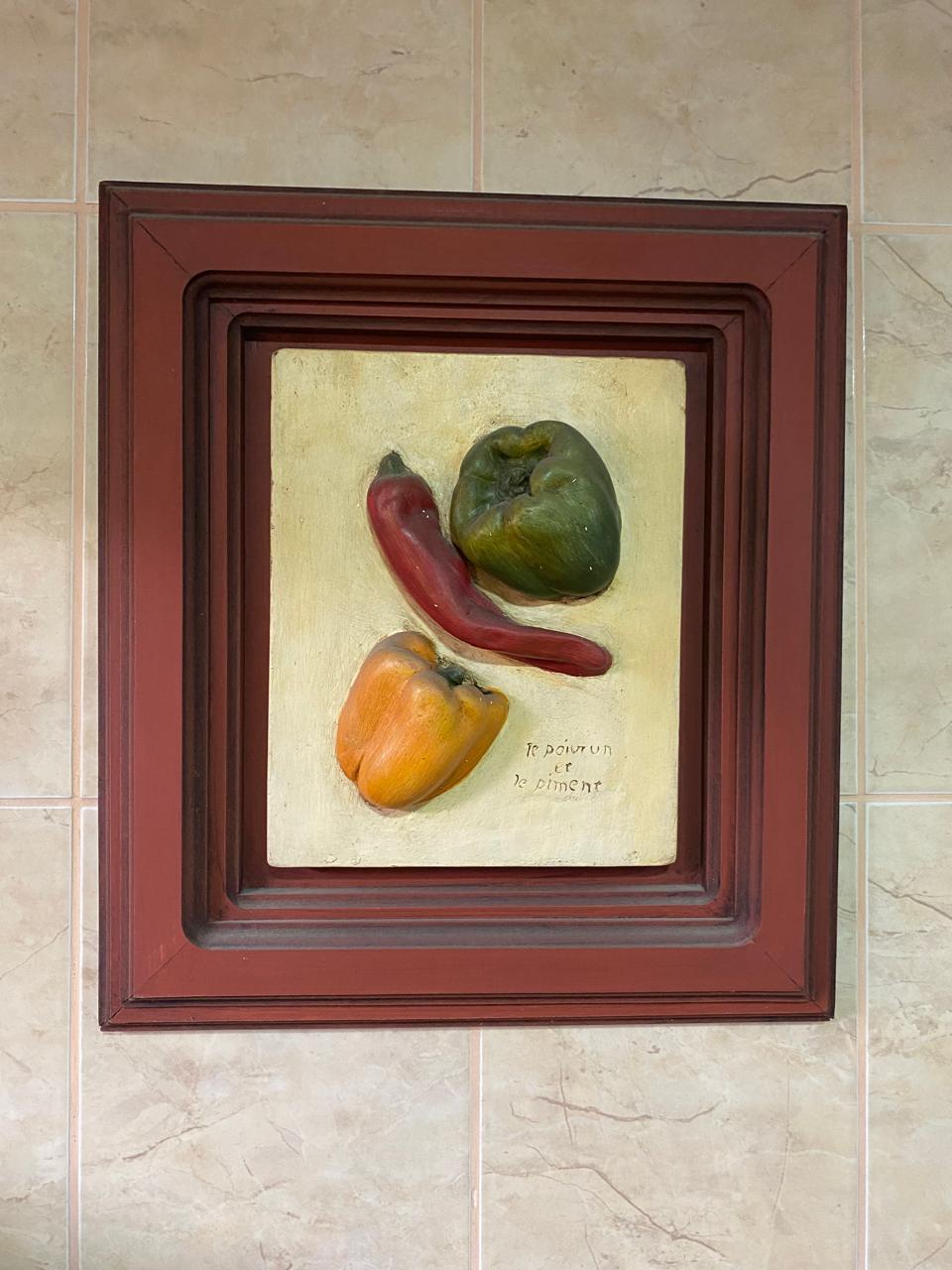 Set 3 cuadros de cocina decorativos relieve - Imagen 2
