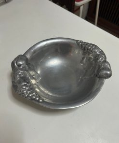 Fuente peltre frutas