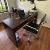 Escritorio enchapado café