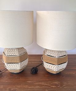 Par de lámparas sisal