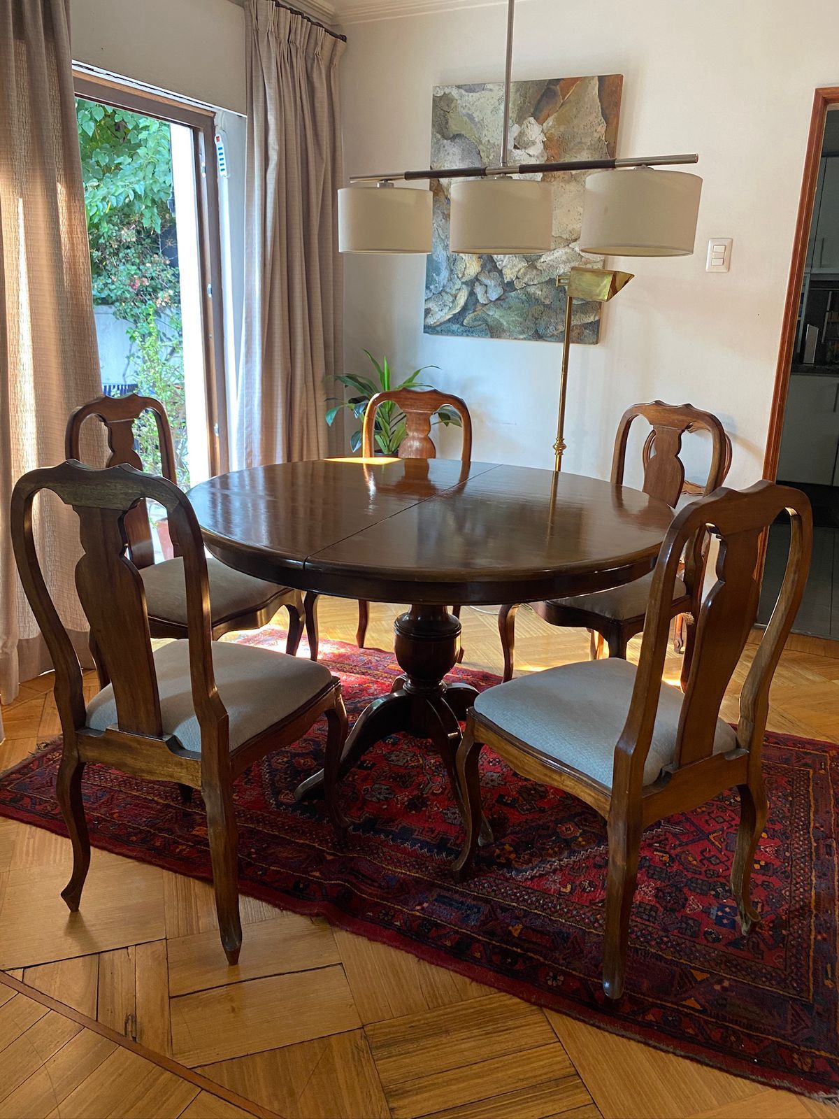 Juego comedor lingue con 6 sillas