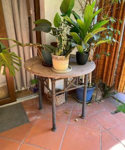 Mesa terraza grafito fierro