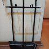 Soporte herramientas chimenea fierro