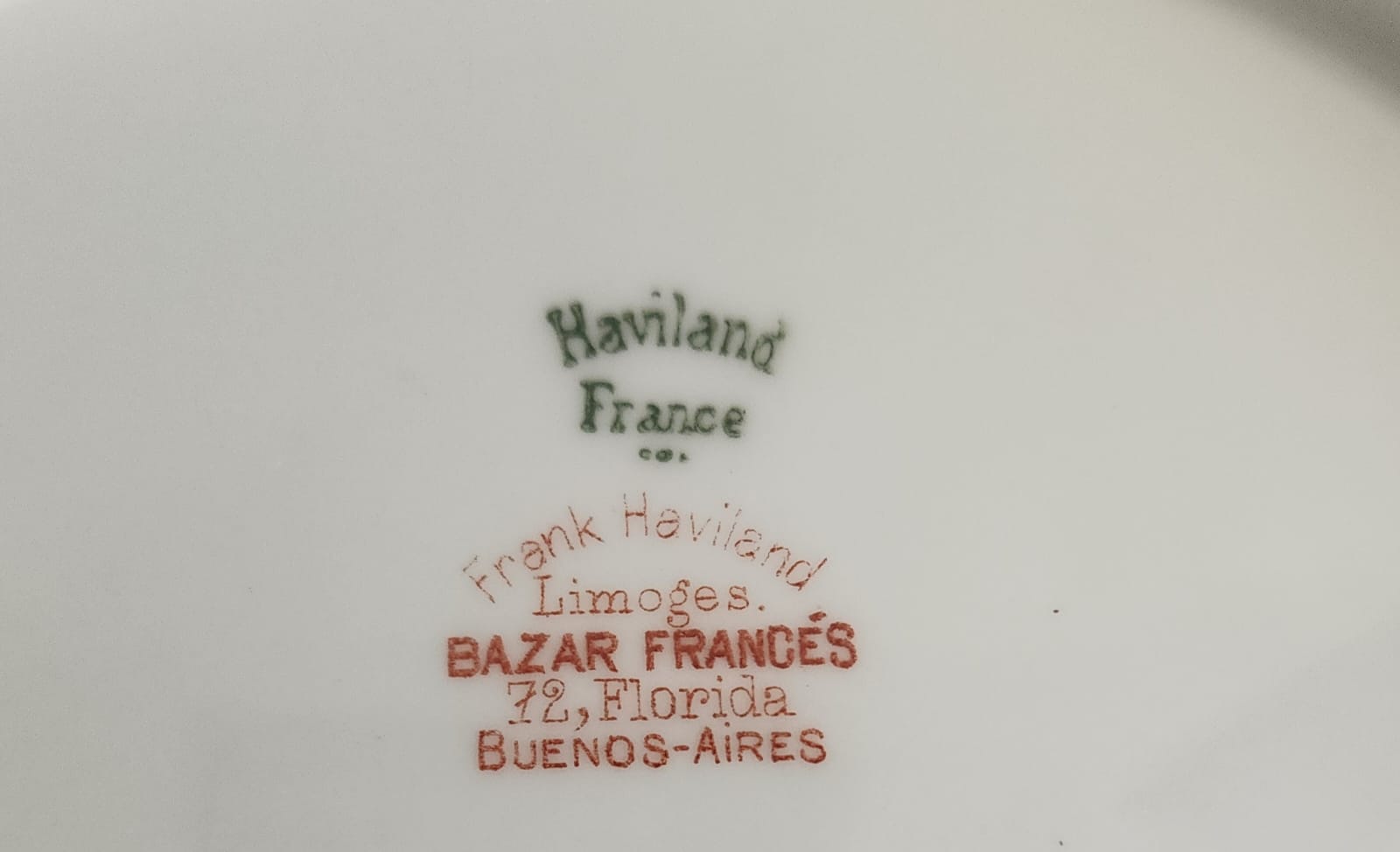 Plato flores Haviland France Limoges - Imagen 2