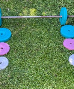 Set de barra y discos 27 kg