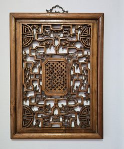 Cuadro tallado y calado de madera traído de China