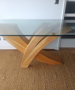 Mesa de comedor vidrio templado nativa Lenga Premium Home