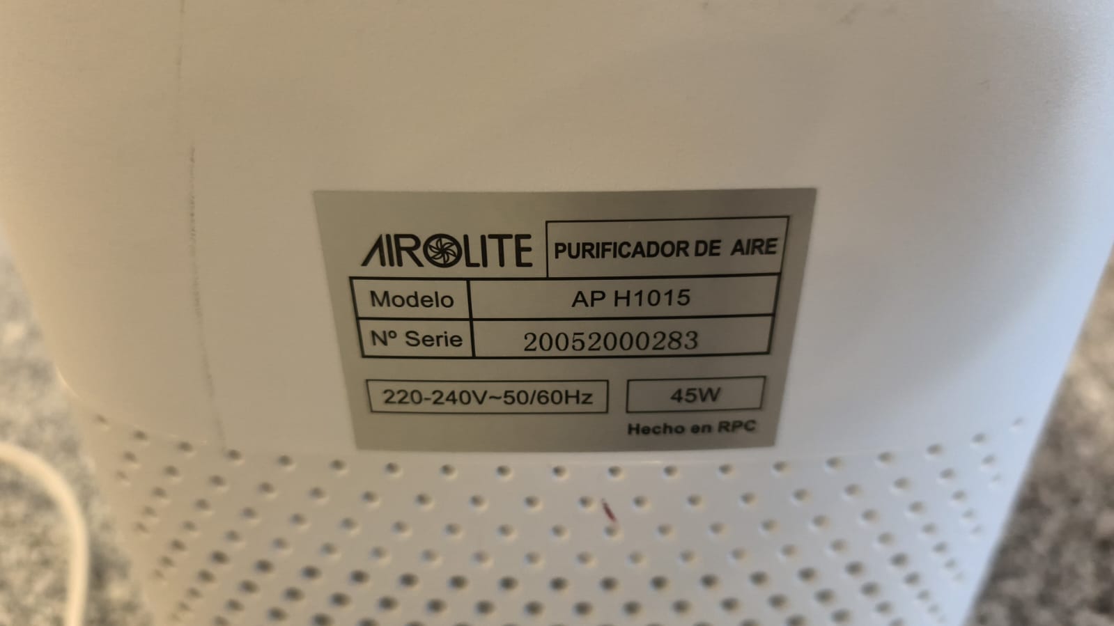 Purificador de aire Airolite - Imagen 2