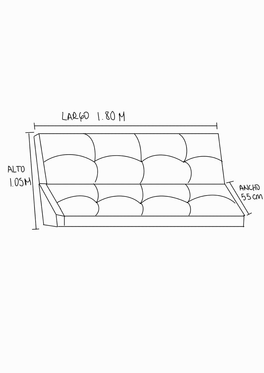 Sillón cama futón boxet verde esmeralda - Imagen 4