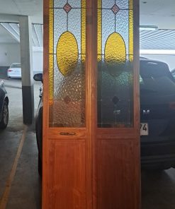 Puertas Plegables Marca Dupli door con vitral