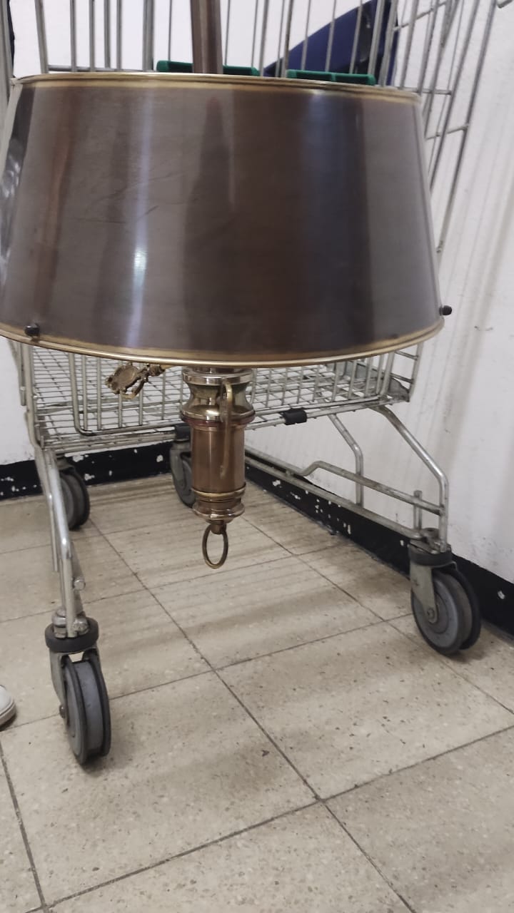 Lámpara de techo metal en tono bronce envejecido - Imagen 2