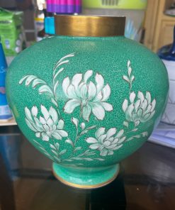 Jarrón sussex bone china pintado a mano