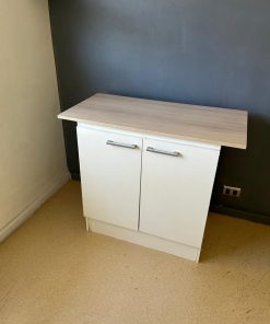 Mueble para vanistorio melamina blanco 2 puertas