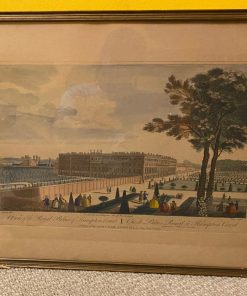Cuadro grabado Palacio Real de Hampton Cort Londres