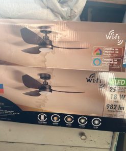 Ventilador de cielo con luz led wifi