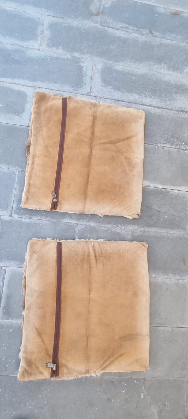 Cojines piel de ciervo reverso gamuza - Imagen 3