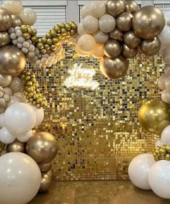 Panel armable backdrop dorado para tomar fotos en fiestas o eventos