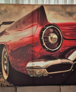 Cuadro canva auto rojo