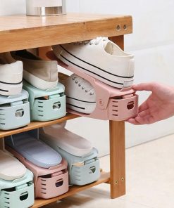 Lote de 19 organizadores plástico para pares de zapatos