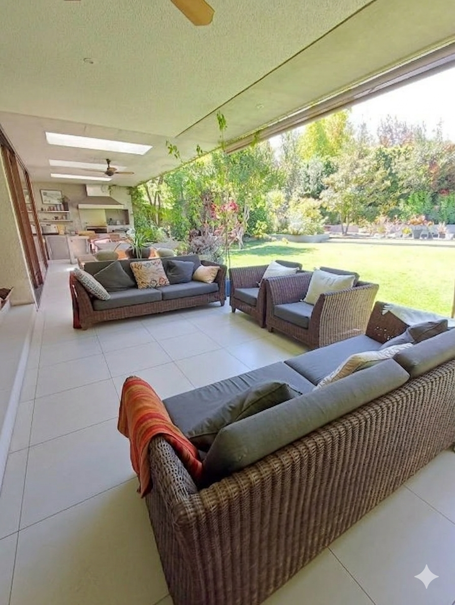 Juego living terraza rattan 4 piezas