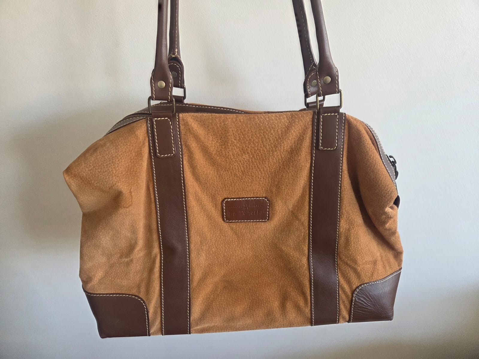 Bolso de viaje cuero carpincho