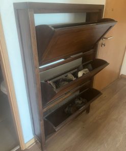 Zapatero de madera 3 niveles Pórtico