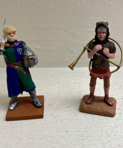 Figuras guerreros metálicos 