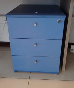 Cajonera de escritorio color azul