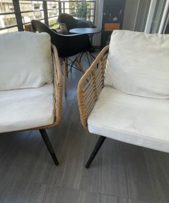 Par sillones terraza rattan PVC
