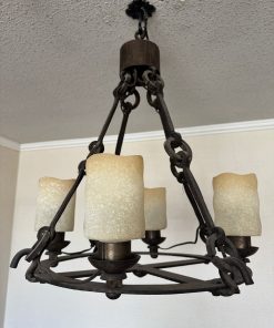 Lámpara de techo fierro 4 luces