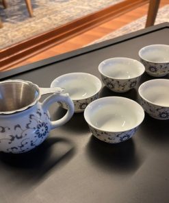 Juego de té porcelana china 7 piezas