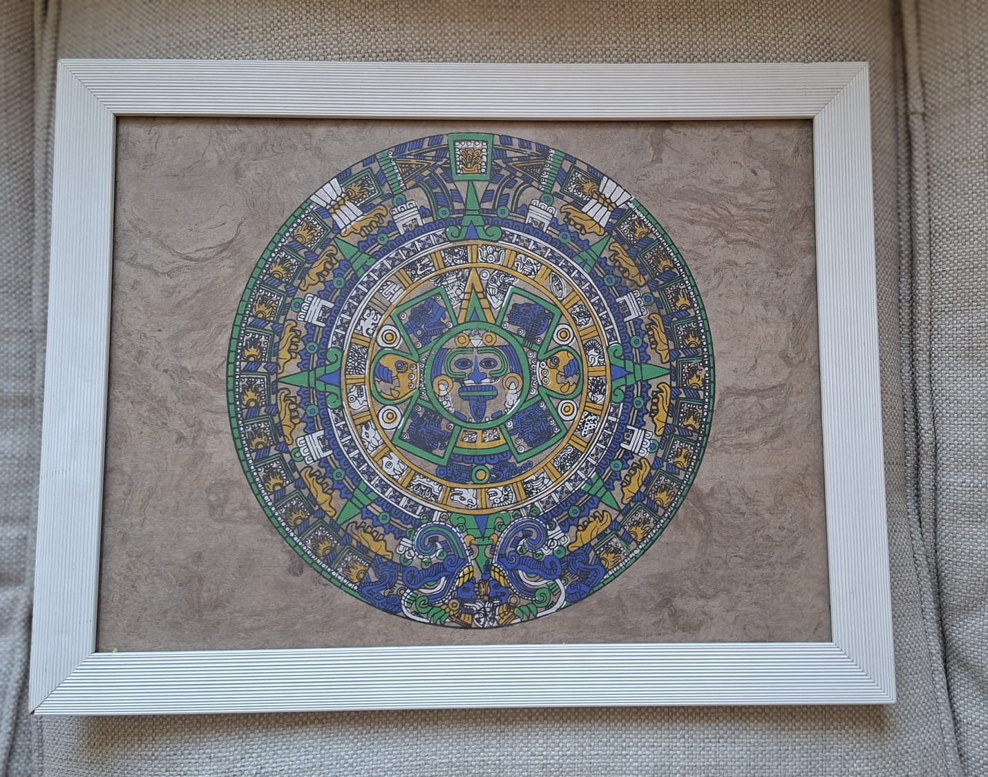 Cuadro calendario Azteca