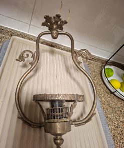 Lámpara de techo bronce sin tulipa
