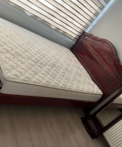 Cama 2 plazas madera marquesa sol con espejo