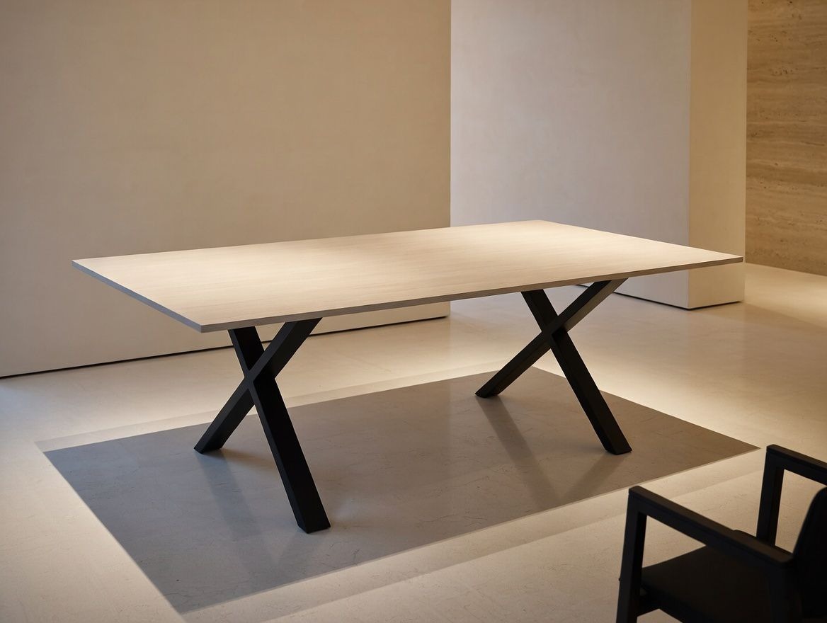 Mesa de comedor grande melamina - Imagen 2