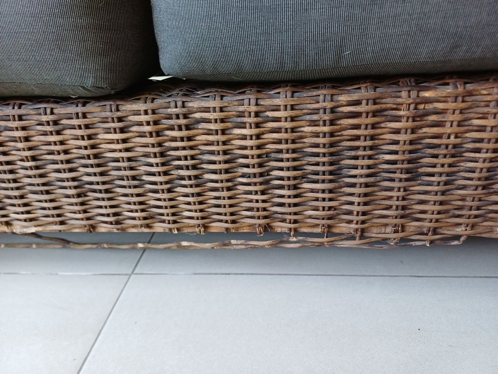 Juego living terraza rattan 4 piezas - Imagen 8