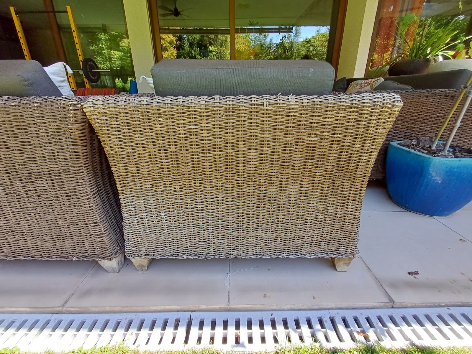 Juego living terraza rattan 4 piezas - Imagen 10